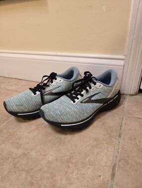 Brooks Womens Ghost 14 1203561B141 Blue Running Shoes Sneakers Size 8